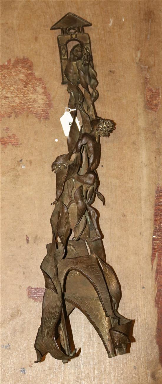 Modernist bronze model of Rapunzel